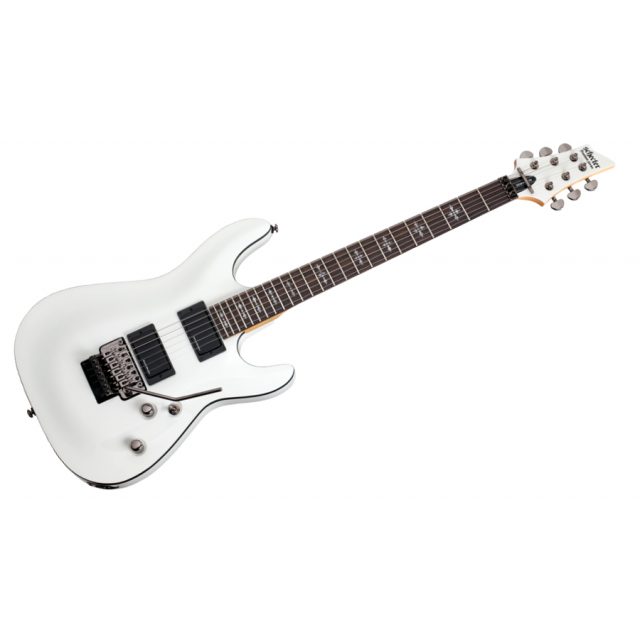 SCHECTER DEMON 6-FR FLOYD VINTAGE WHITE